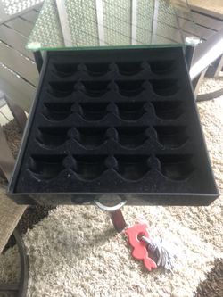 DecoBros Crystal Tempered Glass Nespresso Vertuoline Storage Drawer Holder for Capsules