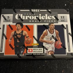2021 Panini Chronicles NBA Draft Picks Sealed Mega Box