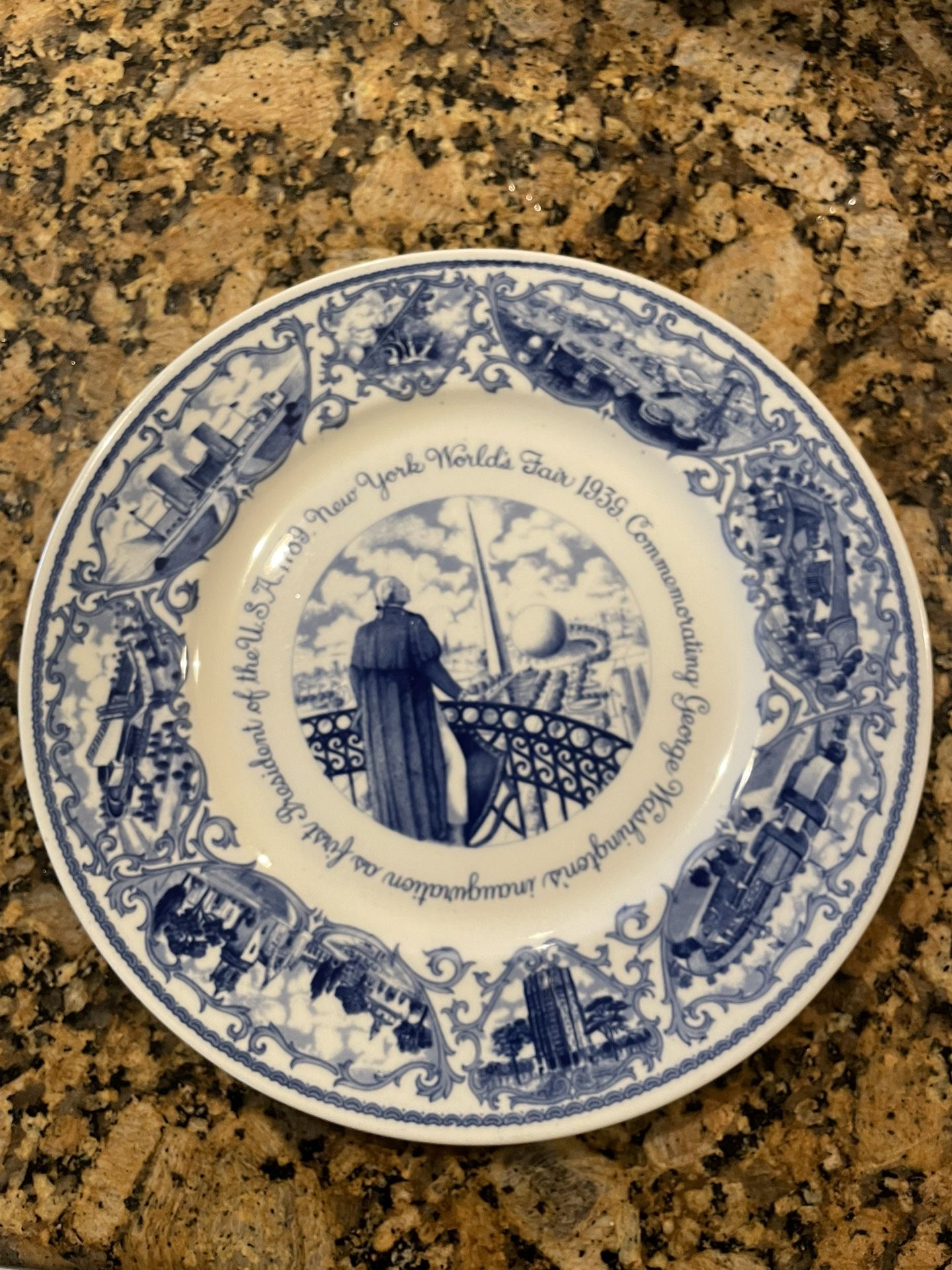 1939 New York World’s Fair Commemorative Plate 