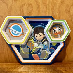 DISNEY Junior Miles from Tomorrowland melamine divided plate Tray