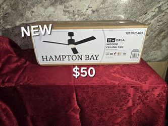 New Hampton Bay 52" ceiling fan with remote and led light