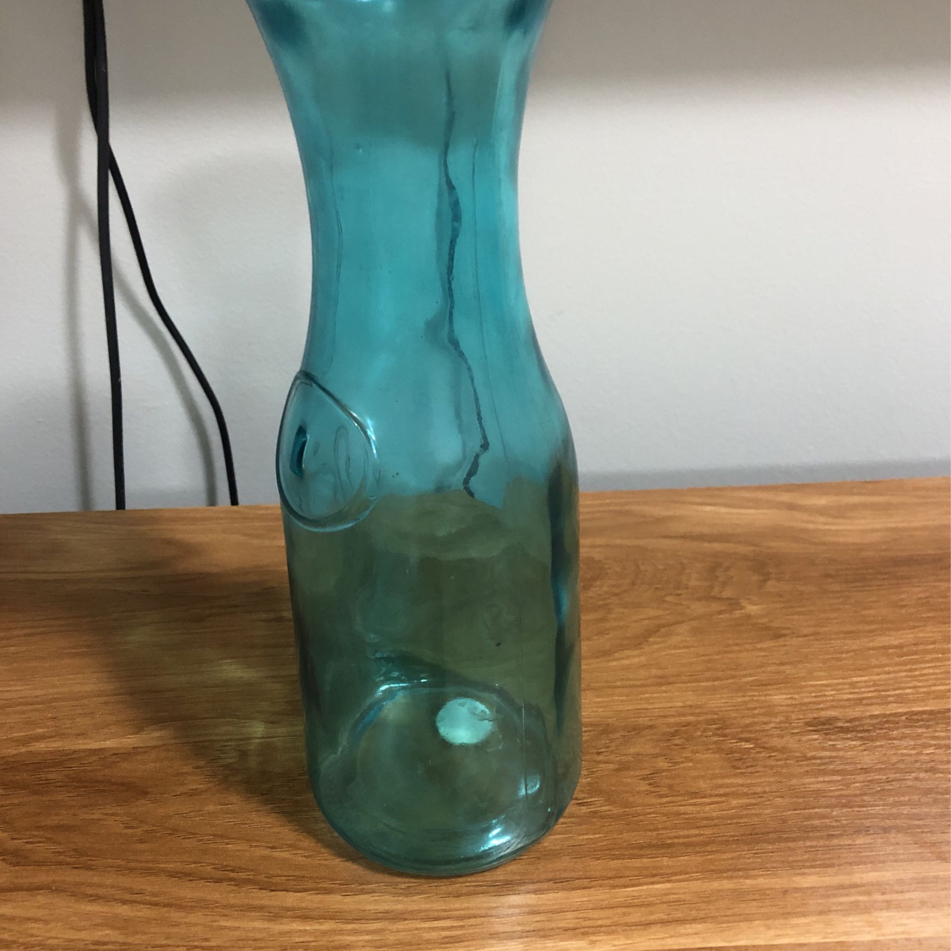 Cool Blue Glass Jar