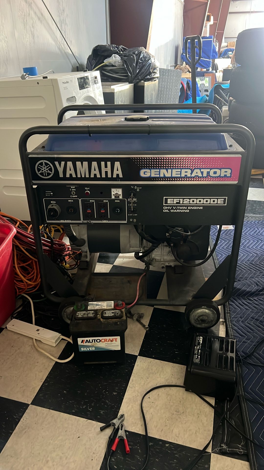 Yamaha EF12000DE Generator – 12,000W Heavy-Duty, Electric Start