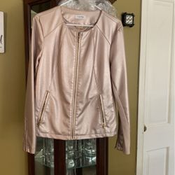 Ladies Sz  Lg Cute Pink Jacket 