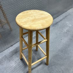 High Wood Stool 
