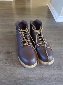 Hi-Tec Gauge 6 ST Steel-Toe Work Boots - Men's US 13M (brown)