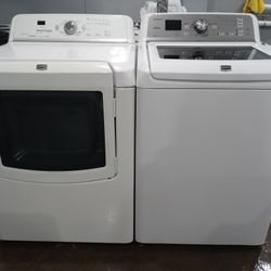 Maytag Bravos XL Washer And Maytag Bravo Dryer Electric