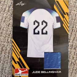 Leaf Jude Bellingham Goal Soccer Patch Game Worn! England 