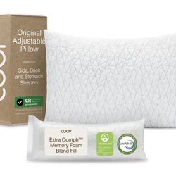 Coop Home Goods C003284 Queen Memory Foam Pillow