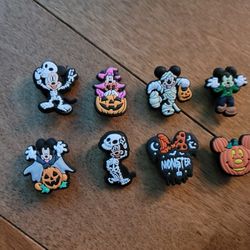 Lot Of 8 Halloween Mickey Mouse Croc Charms 