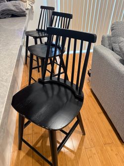 Black hightop Farm chairs