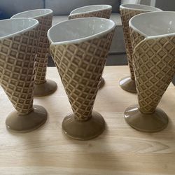 Waffle Cone Sundae Cups 