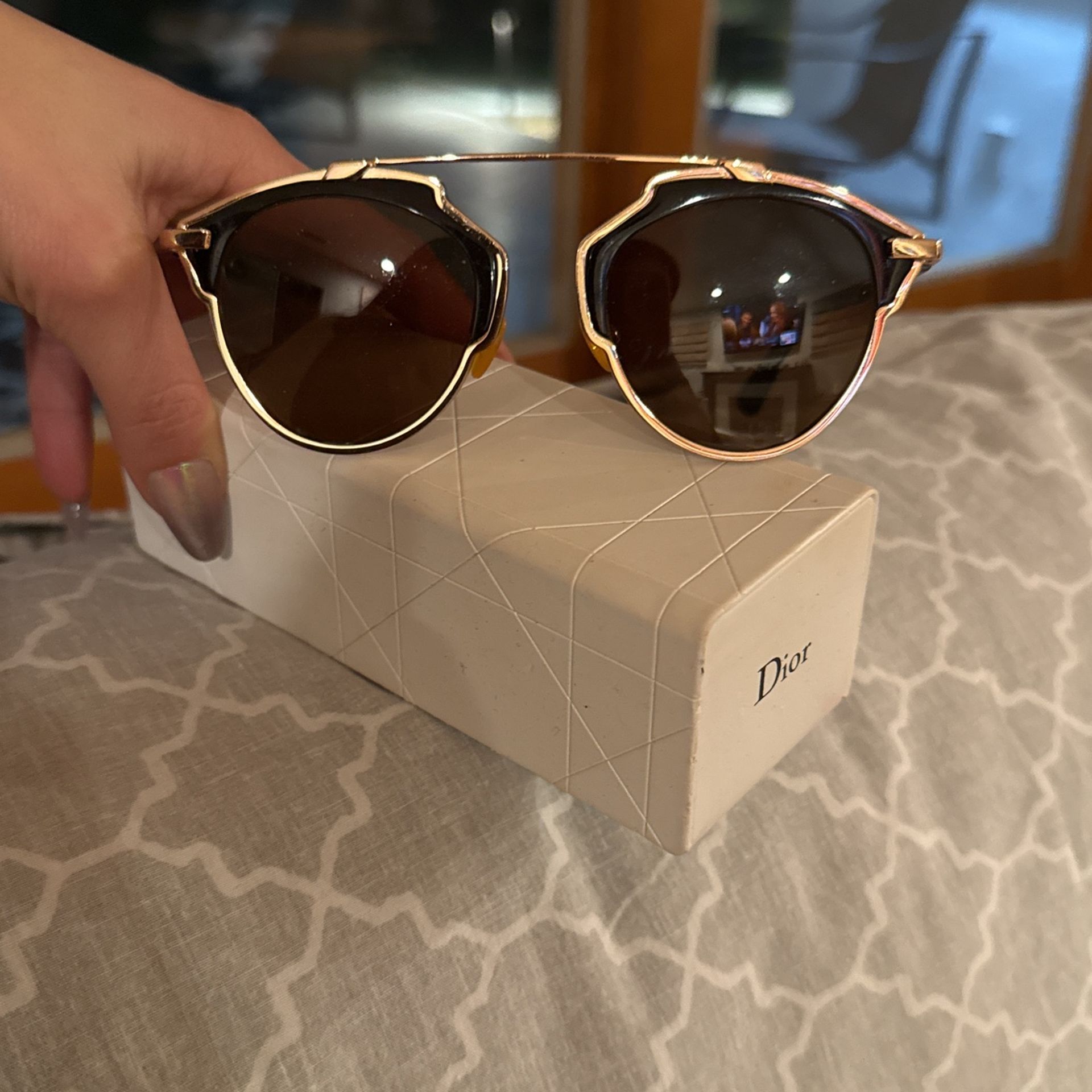 Dior SO REAL Sunglasses in GOLD Christian Dior So Real Sunglasses Gold 1656719 – FASHIONPHILE main image 3