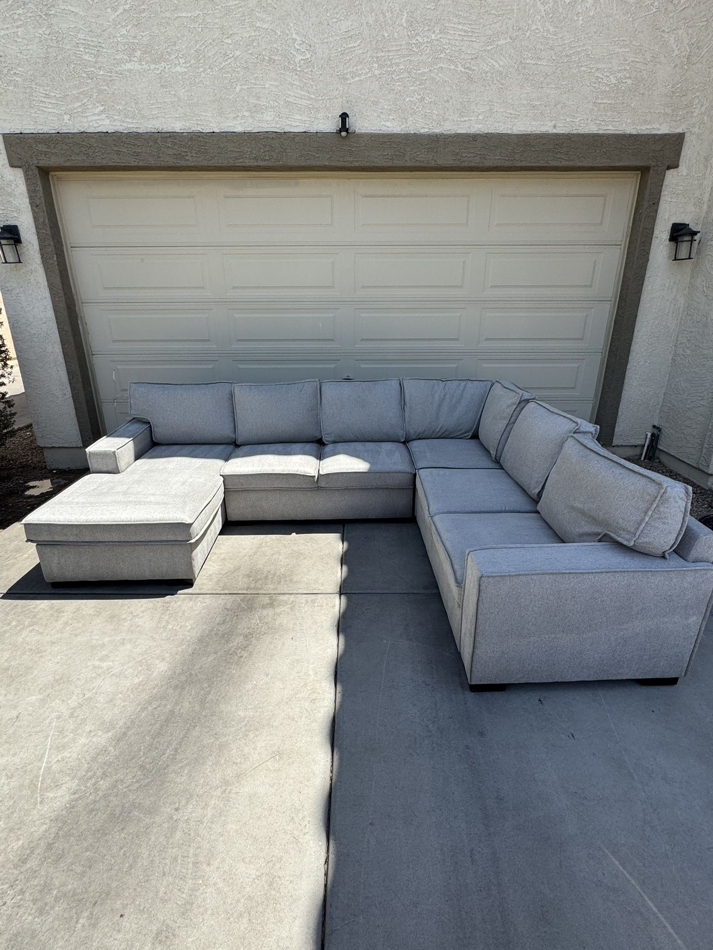 Modern Grey Sectional 