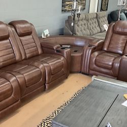 Top Grain Leather Sectional $4599