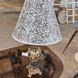 Small Animal Print Table Lamp