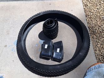 2 new fat tires size 26 3..0  with  and 2 new tubes