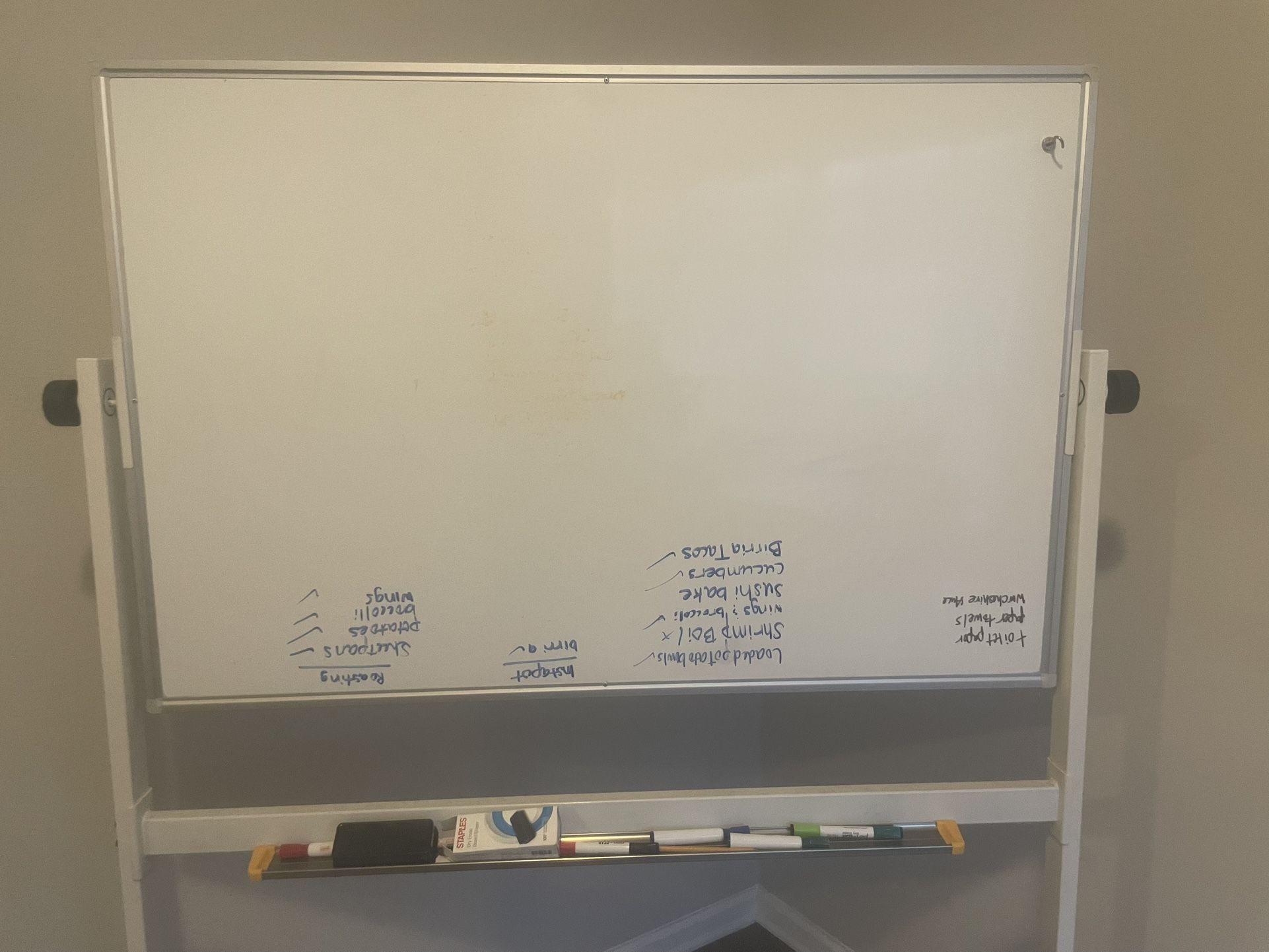 Rolling White Erase Board