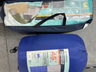 Complete Camping Set — Tent, Chair, and Sleeping Bag — Only $60!