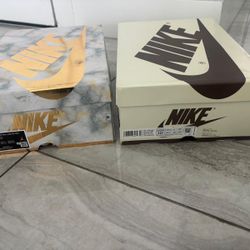 Two Air Jordan boxes… Air Jordan one retro and Air Jordan one low OG … $40 for both