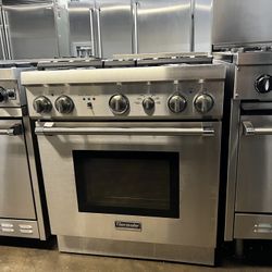 Thermador Dual Fuel 30”Wide Range Stove Stainless Steel 