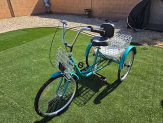 Adult Tricycle with Front and Rear Baskets