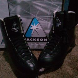 Jackson JS 452 Mens, Black, Size 6 Figure Skates