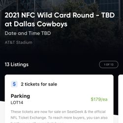 Up To 4 San Francisco 49ers @ Dallas Cowboys Tickets & Parking 