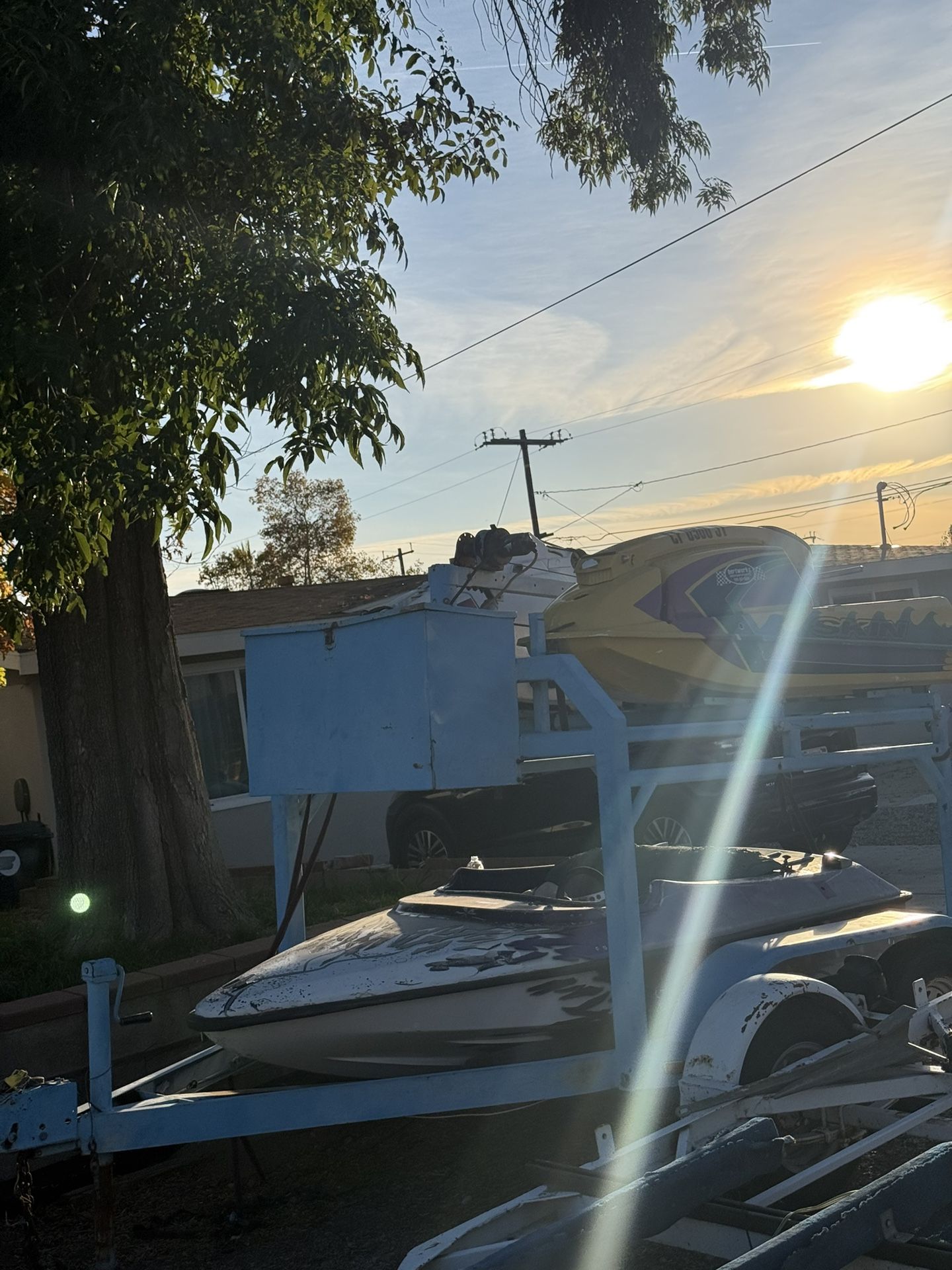 Mini Jet Boat And Trailer 