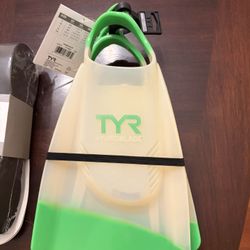 Swimming Fins, Float, and Bag