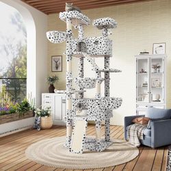 Open Box 81” Cat Tree Tower with Hammocks, Condo and Scratching Posts