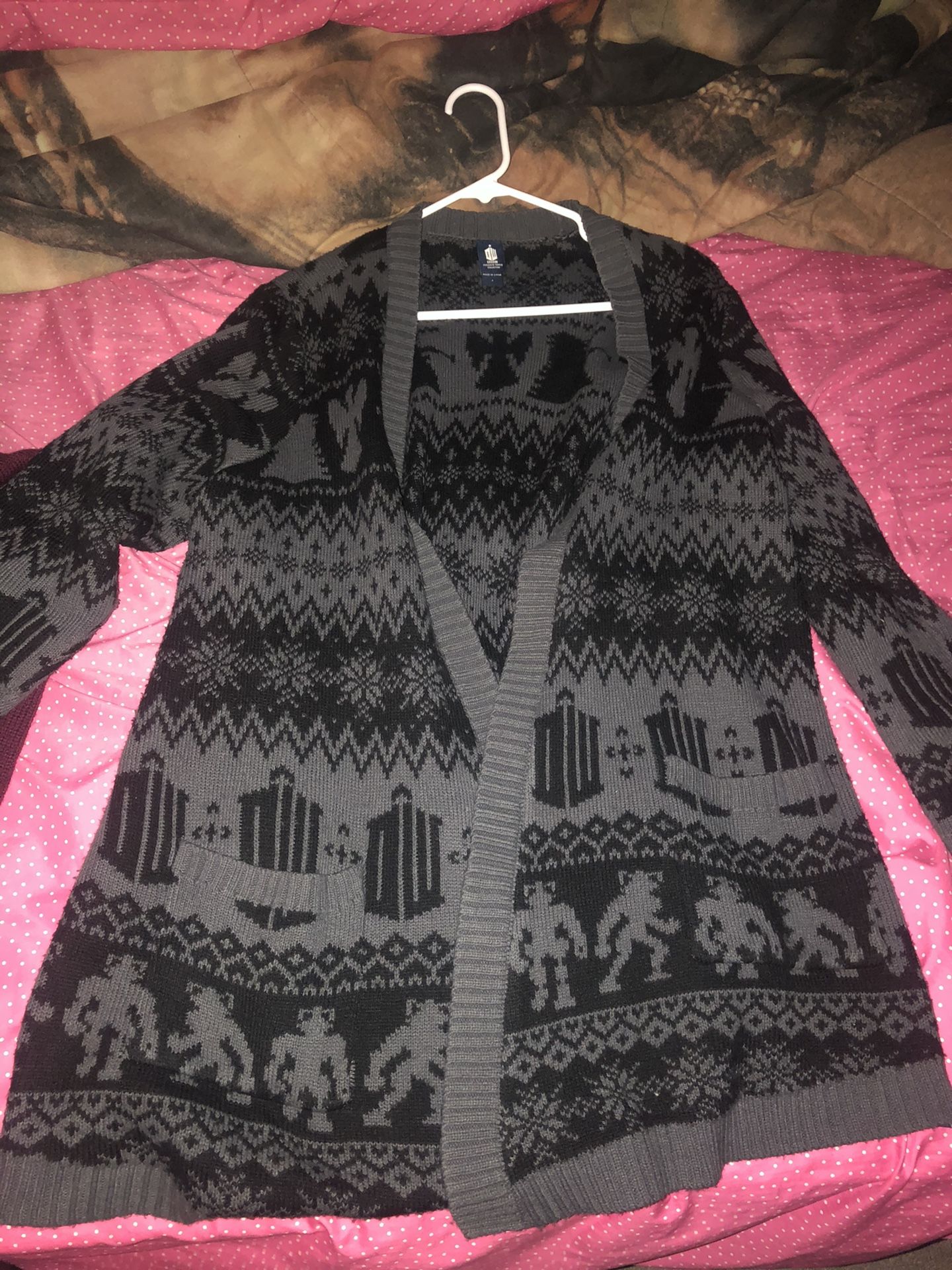 Grey and black torrid sweater