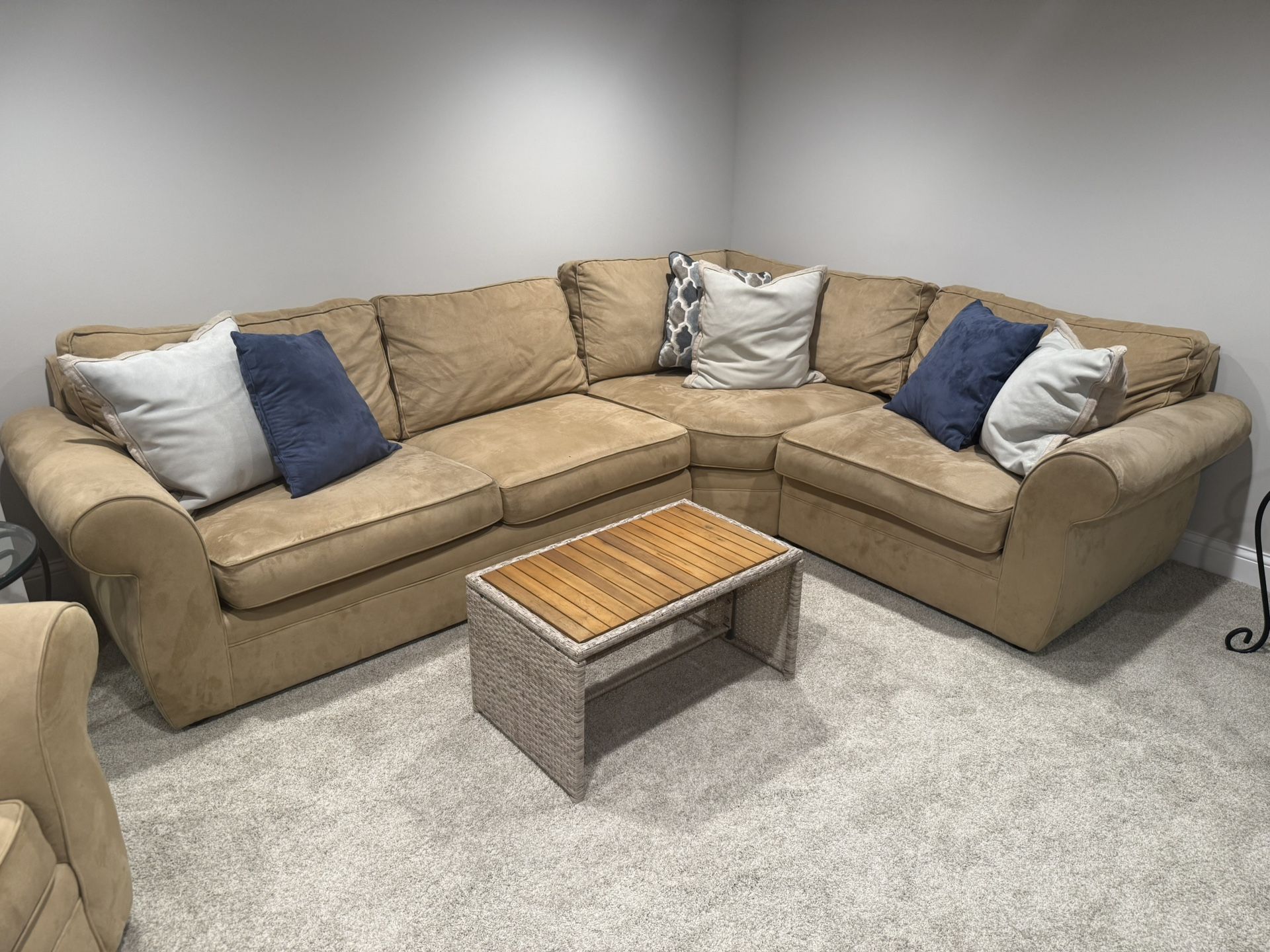 Pottery Barn Sectional And Chair