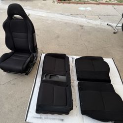 Acura Rsx Dc5 Type S / Base -Black Fabric Suede- Driver seat & Rear seats 