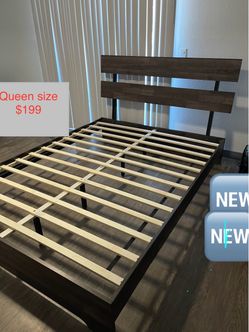 Queen size bed frame only