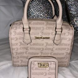 juicy couture satchel and wallet