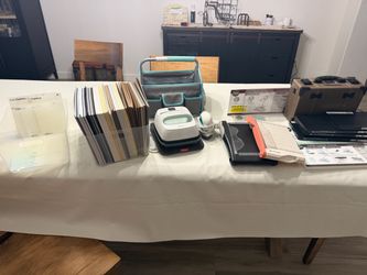 Sizzix Electric Vagabond 2 w/ plates, Cricut EasyPress, Cutters, Paper
