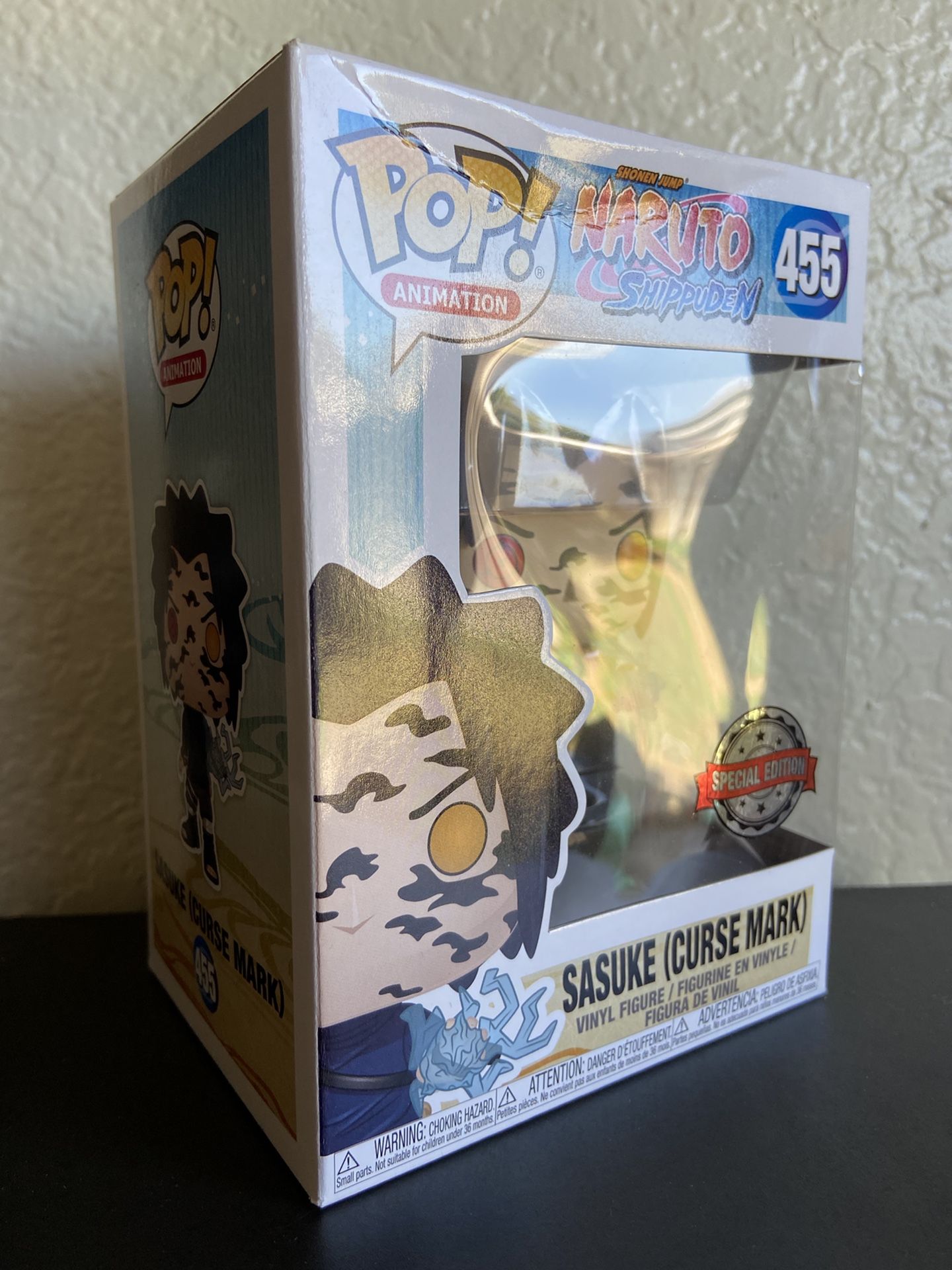 Funko Pop Naruto Shippuden Sasuke 455 Marca Da Maldição - Geek10