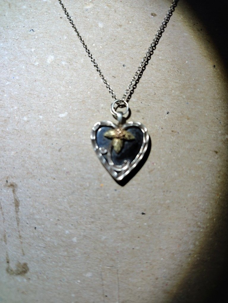 Victorian Black Onyx & Gold Pendant