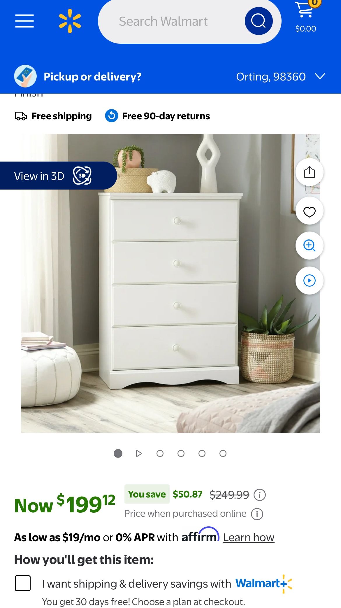 4-Drawer Bedroom Dresser