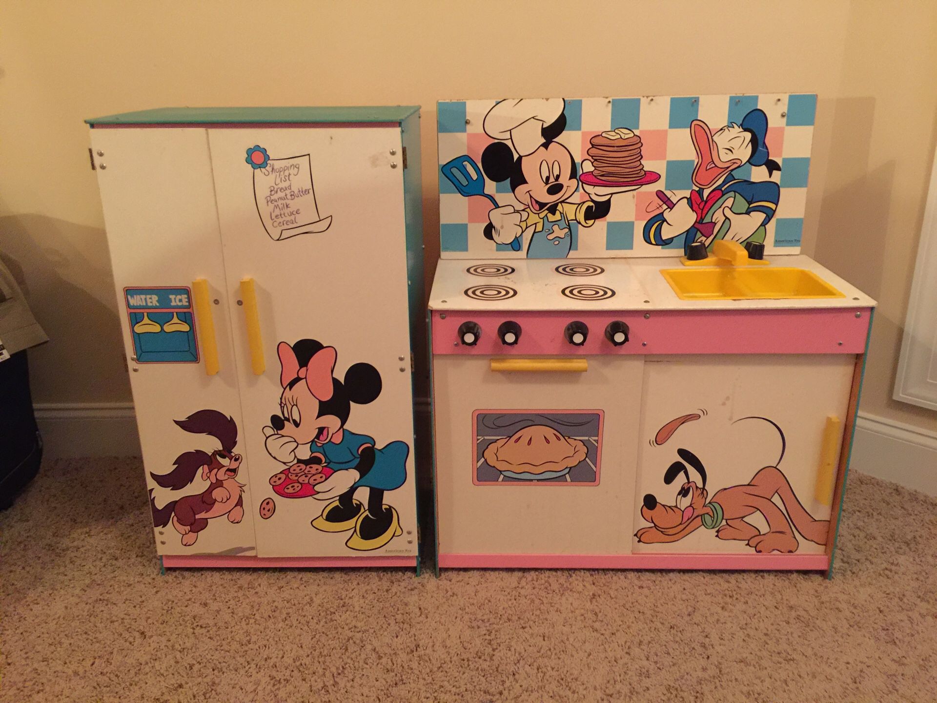 Disney Vintage Mickey Minnie Kitchen Set Kids