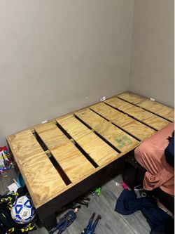 Twin Box Wood Bed Frame