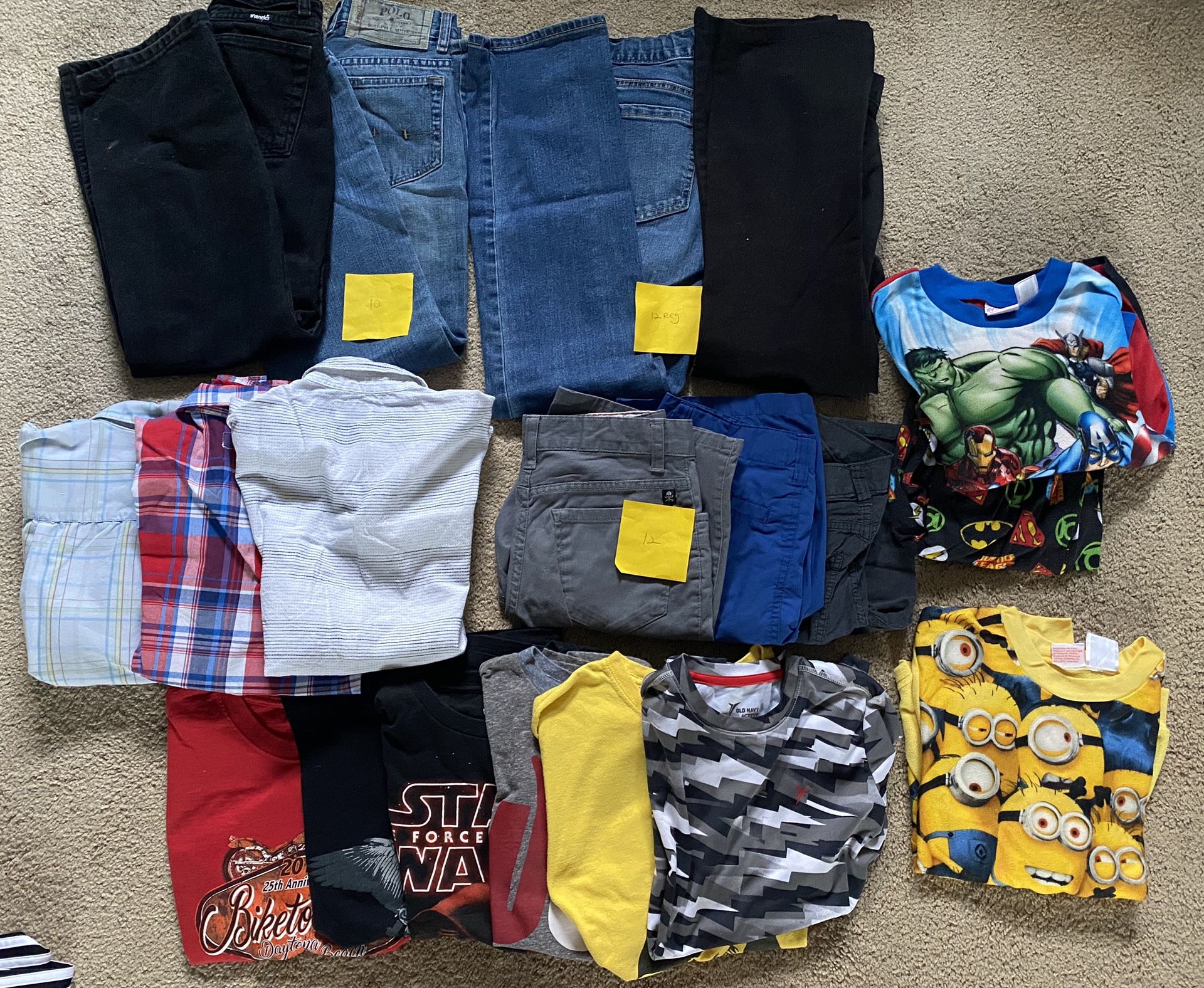 Lot of Boys Clothes Size 10/12
