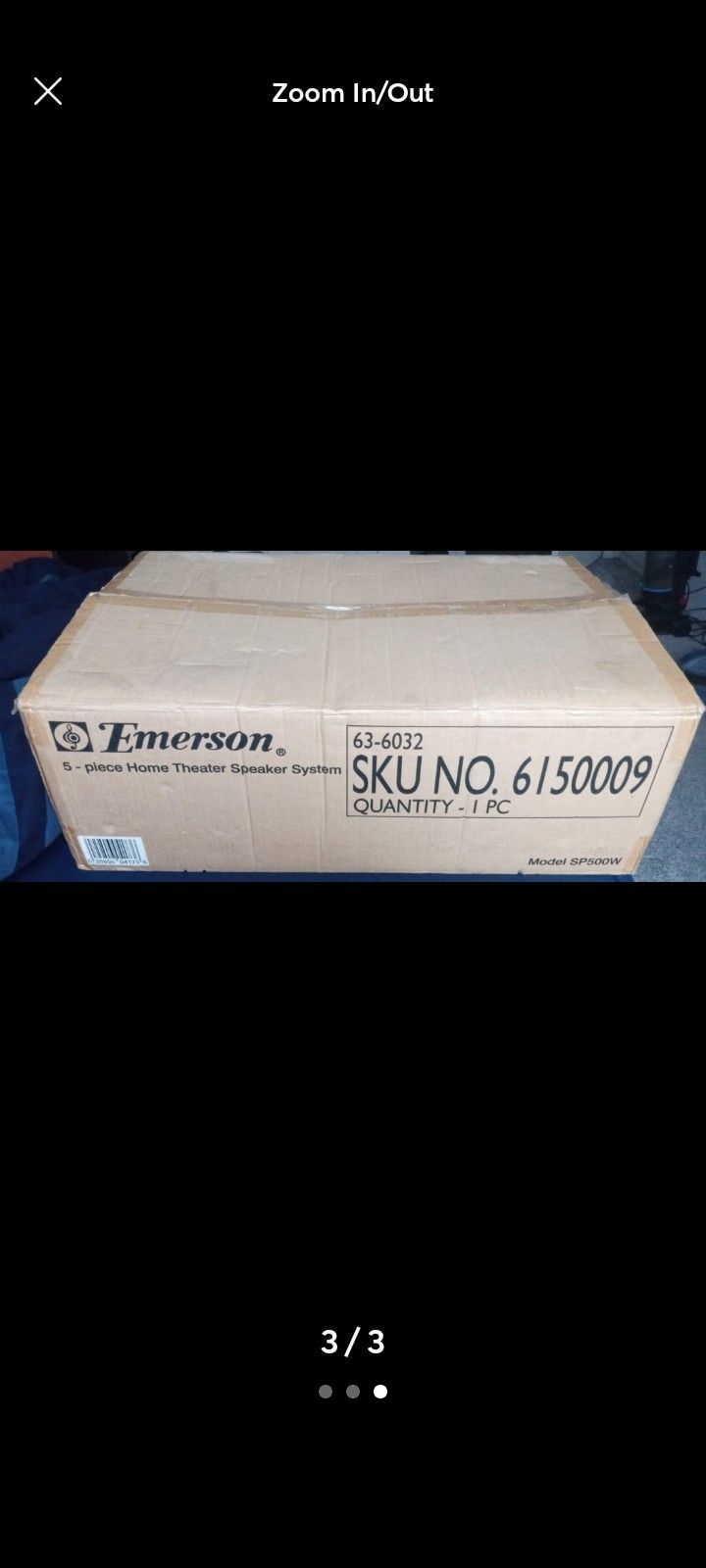 Emerson model sp500w 5 piece home theater speaker system