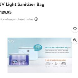 Bolsa Esterilizadora LED, Lámpara de Esterilización Ultravioleta Profesional D 24 Cuentas de Lámpara