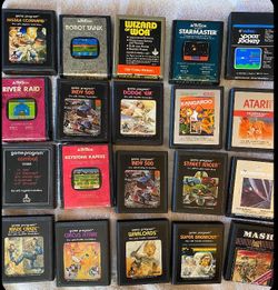 Vintage Atari 2600 game cartridges Bundle (20)