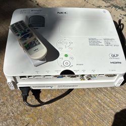 NEC Projector With Remote (no Screen) 