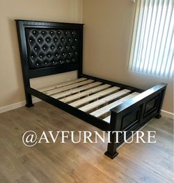 Solid Wood Queen Frame