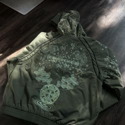 Supreme AOI Glow-In-The-Dark Track Jacket 'Olive'
