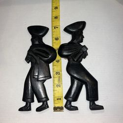 Industrias Akios Hand Carved Wooden Peru Man Wall Hanging Wood Sculptures Peru